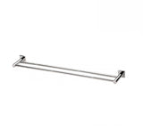 Phoenix Radii Double Towel Rail 800mm Square Plate Chrome (2530534850620)