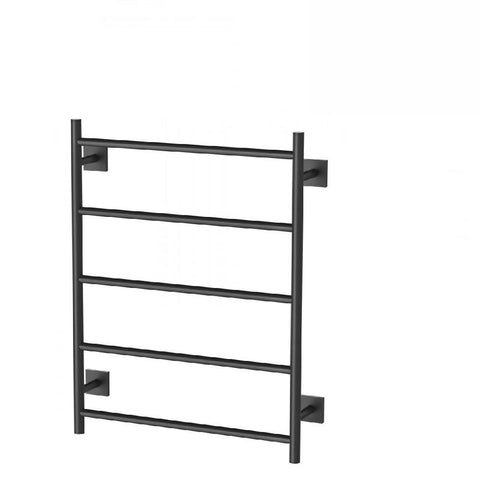 Phoenix Radii Towel Ladder 550 x 740mm Square Plate Matte Black (4129903116348)