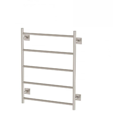 Phoenix Radii Heated Towel Ladder 550 x 740mm Square Plate Brushed Nickel (4129903280188)