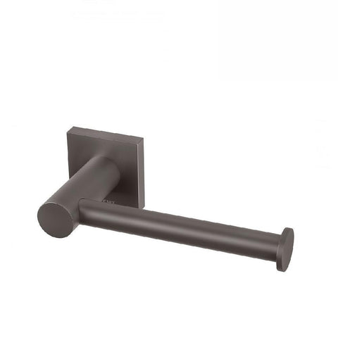 Phoenix Radii Toilet Roll Holder Square Plate Gun Metal (4129903771708)