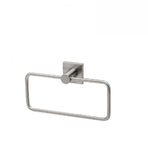 Phoenix Radii Hand Towel Holder Square Plate Brushed Nickel (4129903804476)