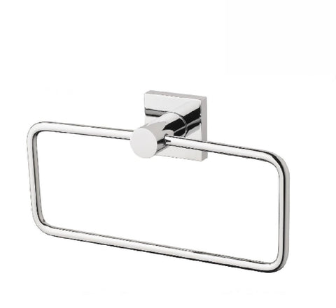 Phoenix Radii Hand Towel Holder Square Plate Chrome (2530534916156)