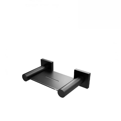 Phoenix Radii Soap Dish Square Plate Matte Black (4129904066620)