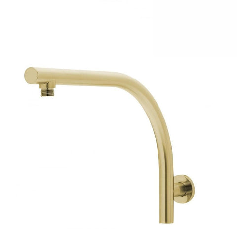 Phoenix Rush High Rise Shower Arm Brushed Gold (4129904427068)