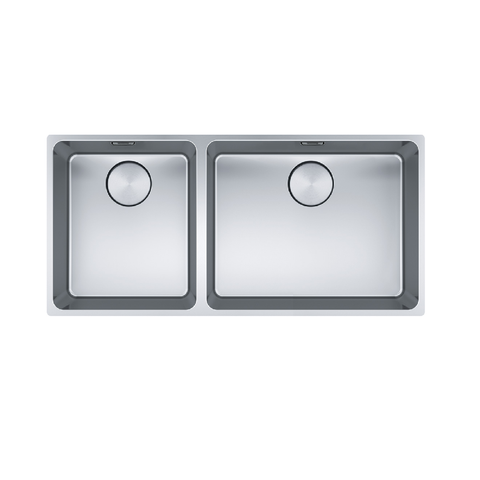 Franke Mythos Double Bowl 895mm (Top Mount/ Flush Mount/ Undermount) Stainless Steel MYX220-50/34BSBL