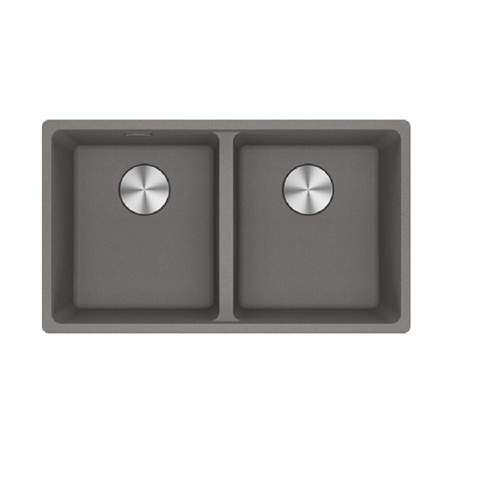 Franke Sink Maris Double Bowl 760mm Flushmount Stone Grey MRG 220/35-35B SG