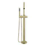 Meir Round Freestanding Bath Spout and Hand Shower Tiger Bronze MB09PN-PVDBB