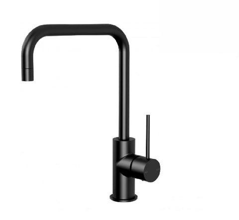 Phoenix Vivid Slimline Sink Mixer 220mm Squareline Matte Black (2530530525244)