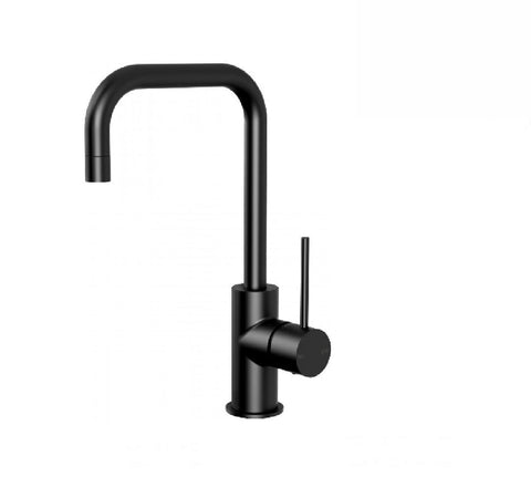 Phoenix Vivid Slimline Sink Mixer 160mm Squareline Matte Black (2530530492476)