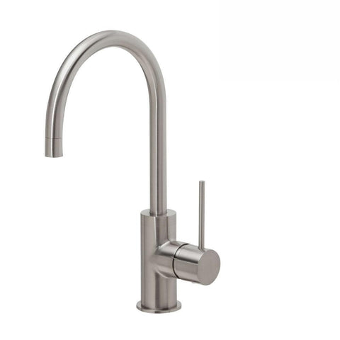 Phoenix Vivid Slimline Sink Mixer 160mm Gooseneck Brushed Nickel (4129906851900)