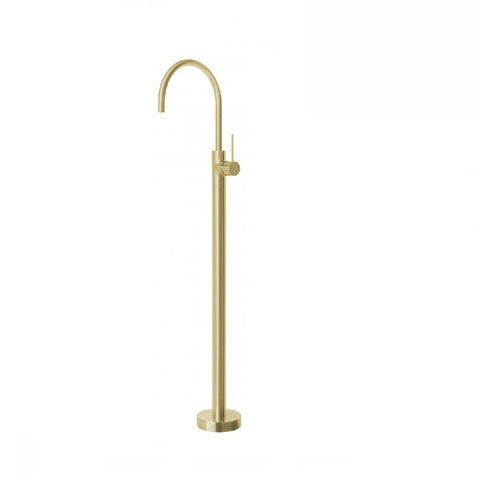 Phoenix Vivid Slimline Floor Mounted Bath Mixer Brushed Gold (4129907179580)