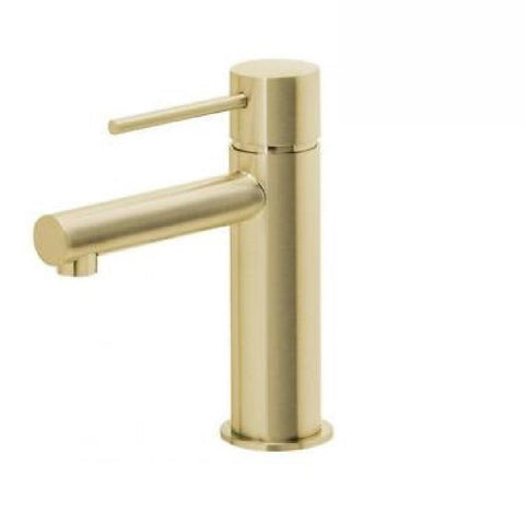 Phoenix Vivid Slimline Basin Mixer Brushed Gold (4129907900476)