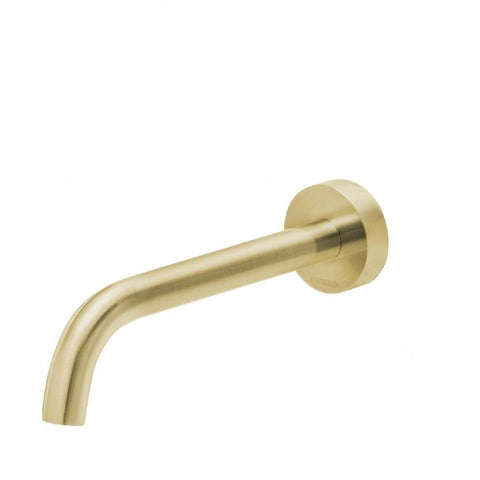 Phoenix Vivid Slimline Wall Basin Outlet 180mm Curved Brushed Gold (4129908031548)