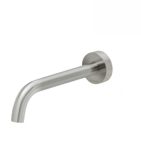 Phoenix Vivid Slimline Wall Bath Outlet 180mm Curved Brushed Nickel (4129908064316)